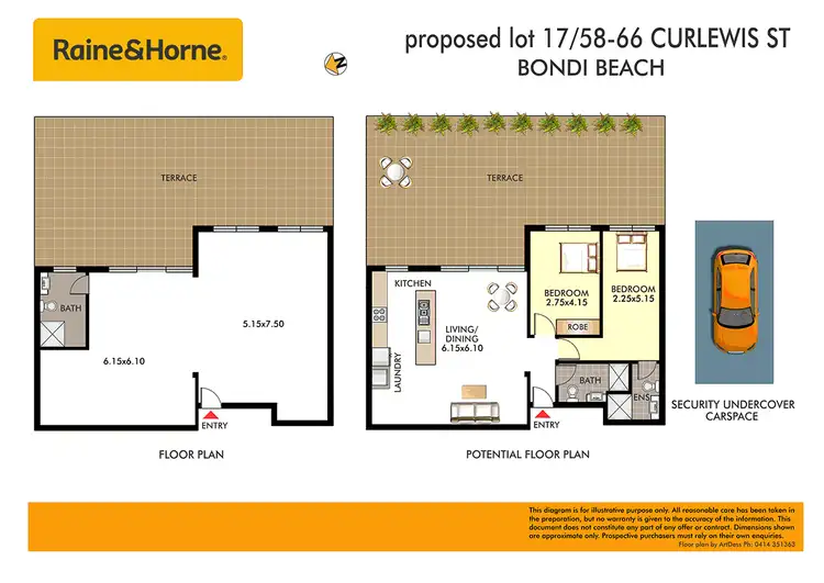 Floorplan of Homely apartment listing, 17/58-66 Curlewis Street, Bondi Beach NSW 2026