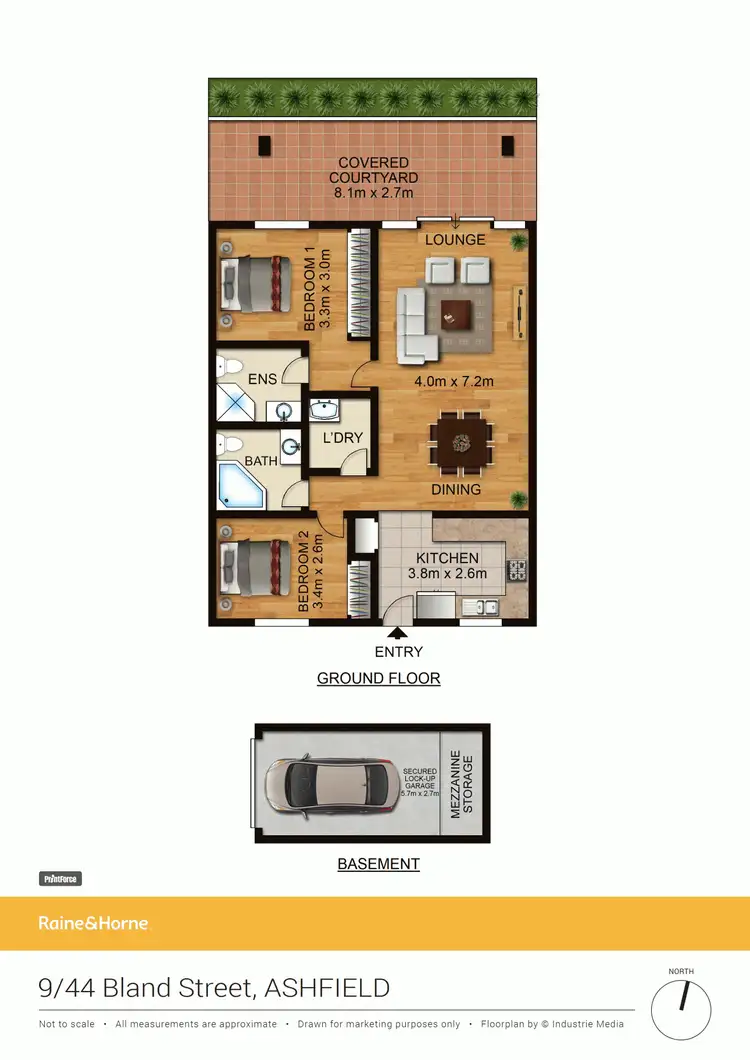 Floorplan of Homely apartment listing, 9/44 Bland Street, Ashfield NSW 2131