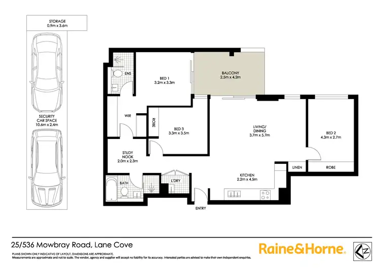 Floorplan of Homely apartment listing, 305/536-542 Mowbray Road, Lane Cove NSW 2066