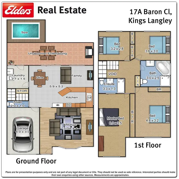 Floorplan of Homely semi-detached listing, 17A Baron Close, Kings Langley NSW 2147