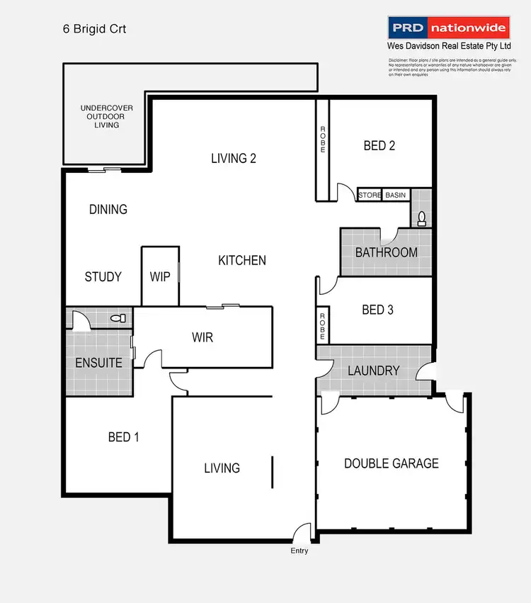 Floorplan of Homely house listing, 6 Brigid Court, Horsham VIC 3400