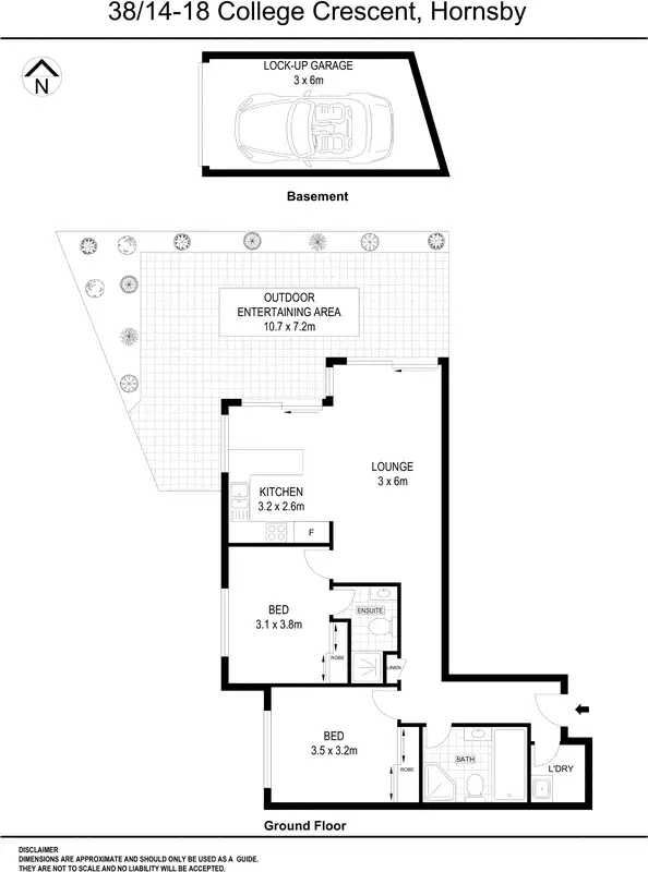 Floorplan of Homely apartment listing, 38/14-18 College Crescent, Hornsby NSW 2077