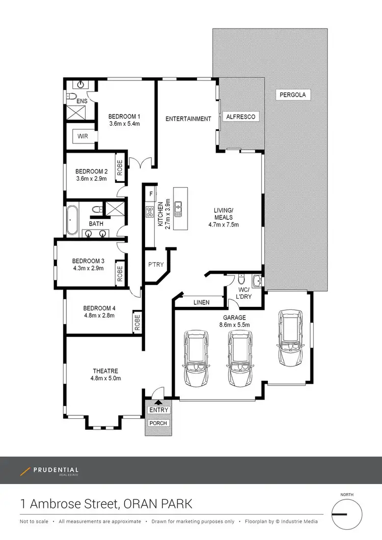 Floorplan of Homely house listing, 1 Ambrose Street, Oran Park NSW 2570
