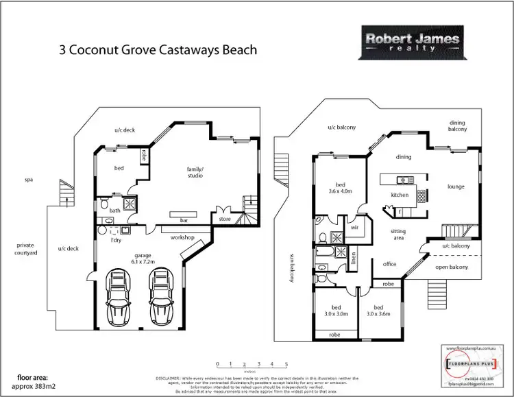 Floorplan of Homely house listing, 3 Coconut Grove, Castaways Beach QLD 4567
