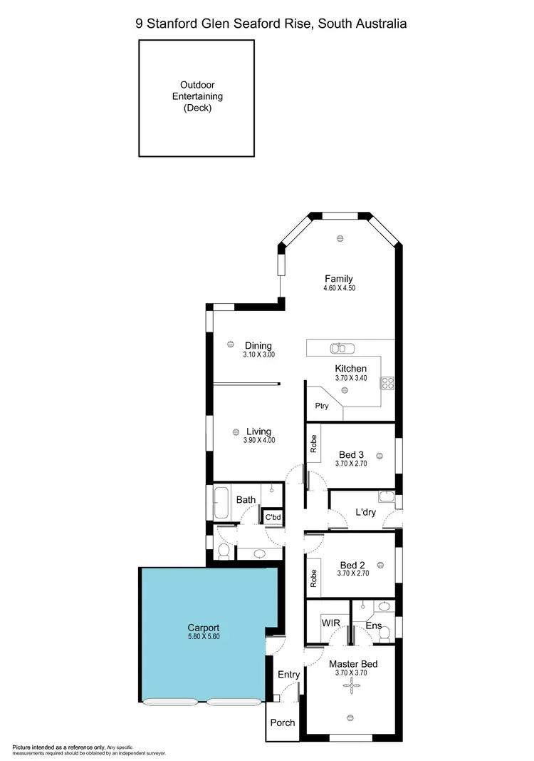 Floorplan of Homely house listing, 9 Stanford Glen, Seaford Rise SA 5169
