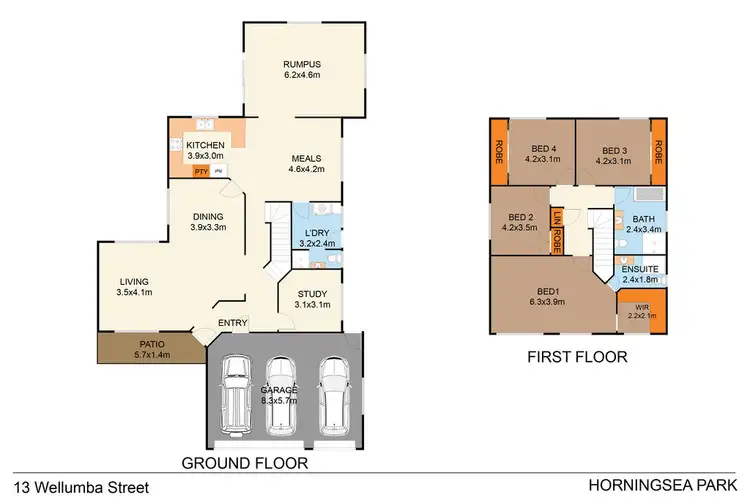 Floorplan of Homely house listing, 13 Wellumba Street, Horningsea Park NSW 2171