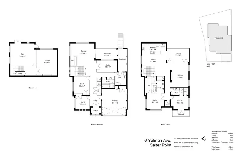 Floorplan of Homely house listing, 6 Sulman Avenue, Salter Point WA 6152