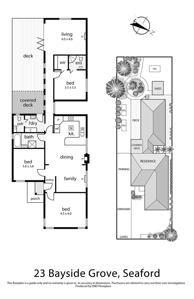 Floorplan of Homely house listing, 23 Bayside Grove, Seaford VIC 3198