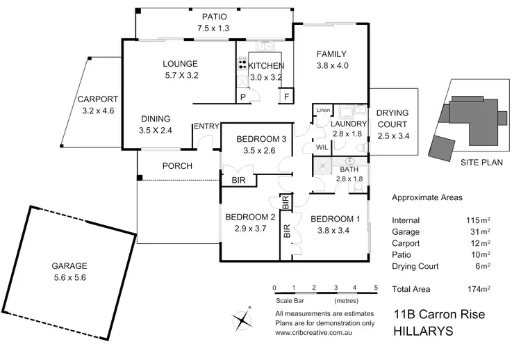 Floorplan of Homely house listing, 11B Carron Rise, Hillarys WA 6025