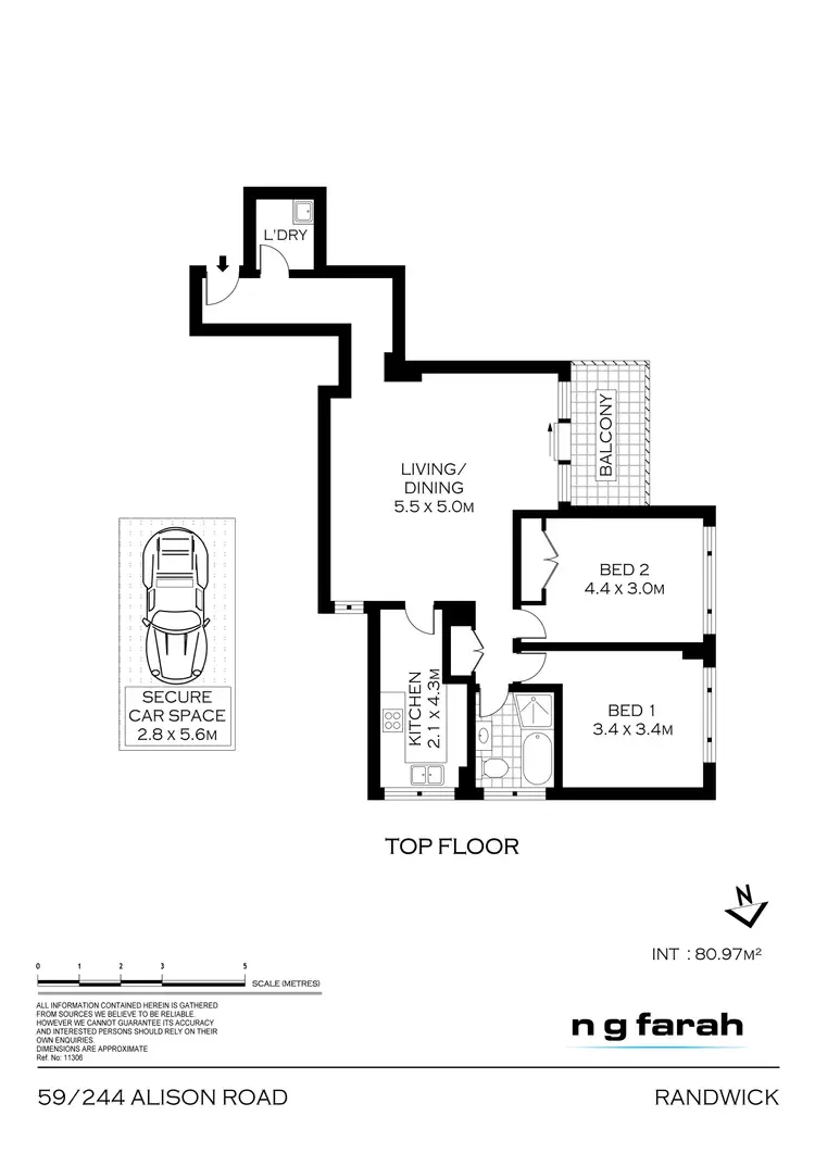 Floorplan of Homely apartment listing, 59/244 Alison Road, Randwick NSW 2031