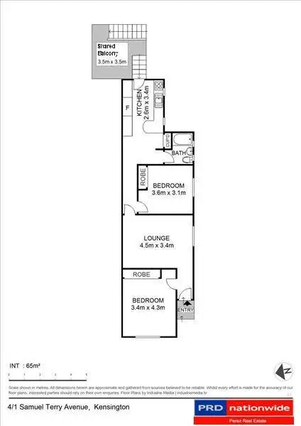 Floorplan of Homely unit listing, 4/1 Samuel Terry Avenue, Kensington NSW 2033