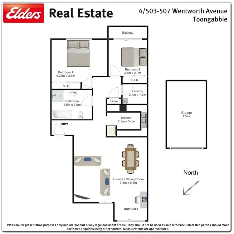 Floorplan of Homely unit listing, 4/503-507 Wentworth Avenue, Toongabbie NSW 2146