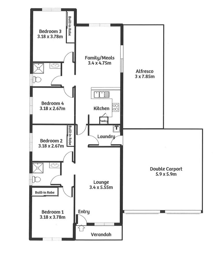 Floorplan of Homely house listing, 96 Hindmarsh Road, Murray Bridge SA 5253