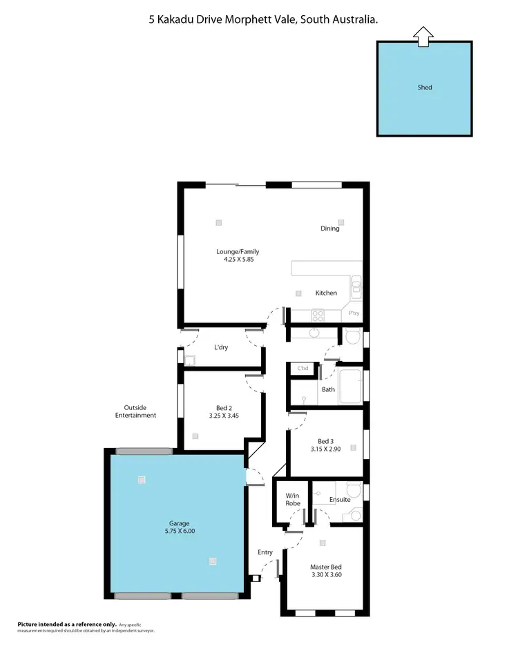 Floorplan of Homely house listing, 5 Kakadu Drive, Morphett Vale SA 5162