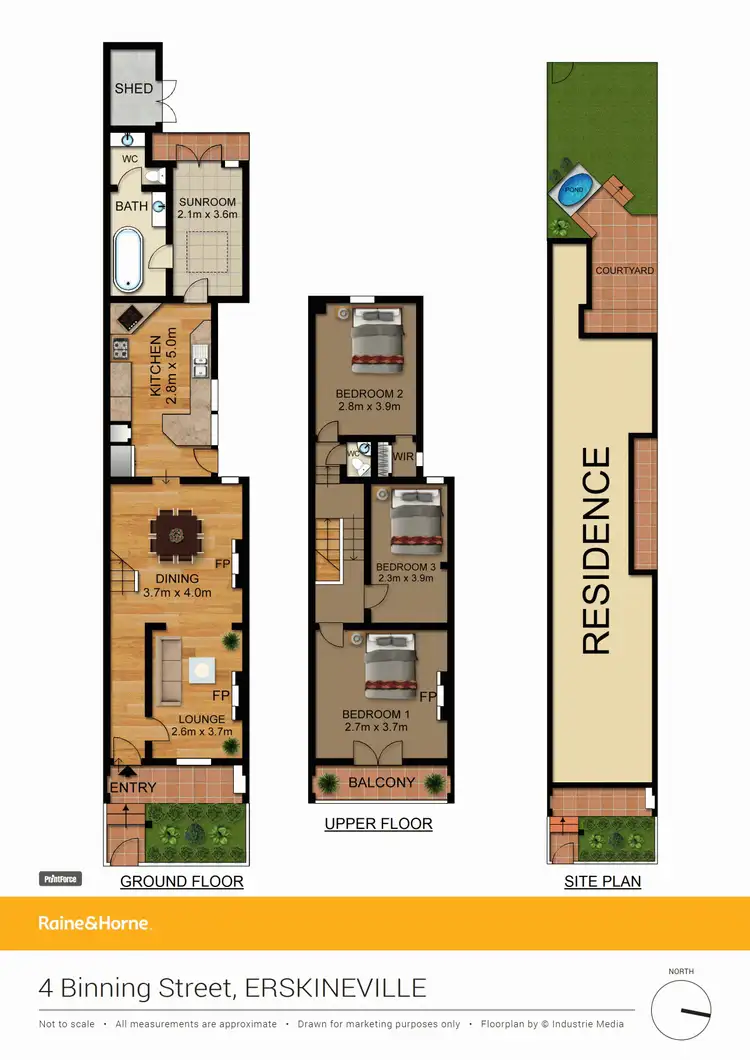Floorplan of Homely house listing, 4 Binning Street, Erskineville NSW 2043