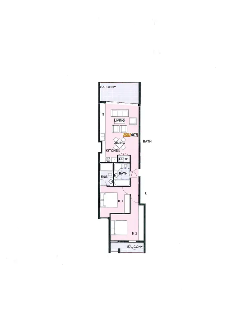 Floorplan of Homely apartment listing, 407/9-13 Birdwood Avenue, Lane Cove NSW 2066