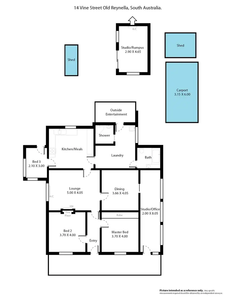 Floorplan of Homely house listing, 14 Vine Street, Old Reynella SA 5161
