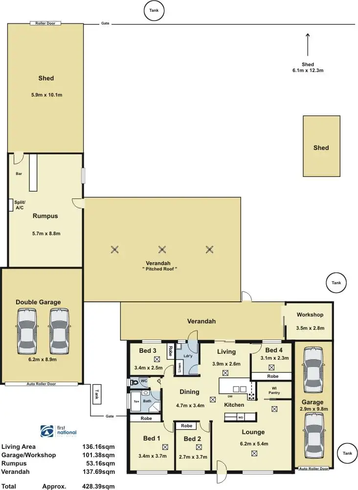 Floorplan of Homely house listing, 286 Hayman Road, Lewiston SA 5501