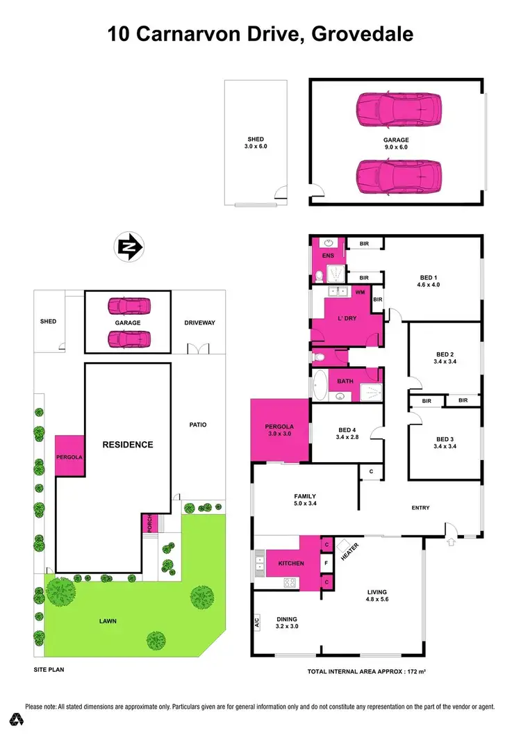 Floorplan of Homely house listing, 10 Carnarvon Drive, Grovedale VIC 3216