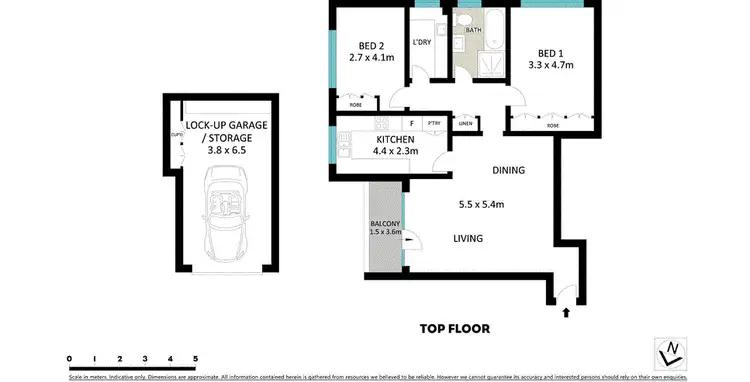 Floorplan of Homely apartment listing, 14/24B Forsyth Street, Willoughby NSW 2068