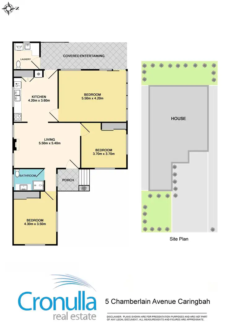 Floorplan of Homely house listing, 5 Chamberlain Ave, Caringbah NSW 2229