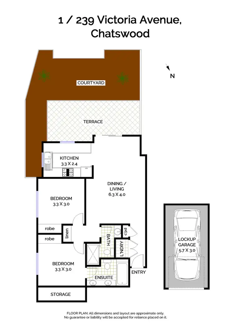 Floorplan of Homely unit listing, 1/239 Victoria Avenue, Chatswood NSW 2067