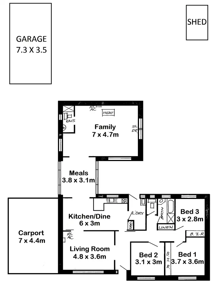 Floorplan of Homely house listing, 13 Honeysuckle Dr, Hope Valley SA 5090