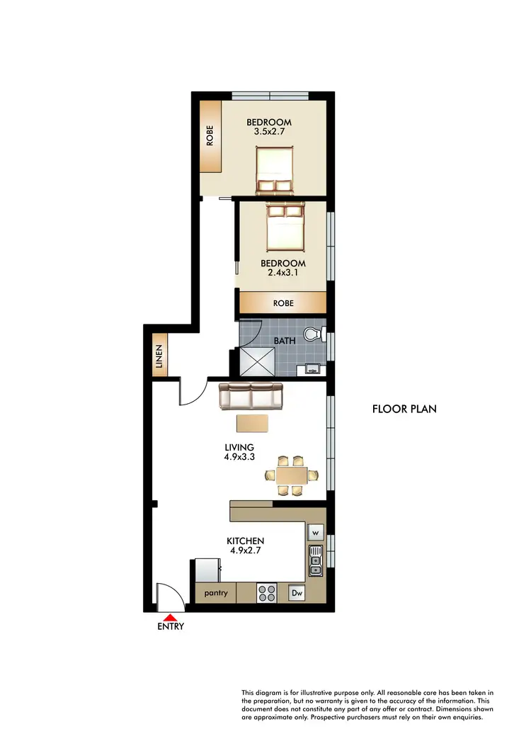 Floorplan of Homely apartment listing, 2/333 Bondi Road, Bondi Beach NSW 2026
