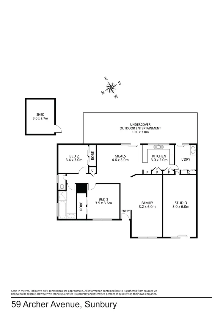 Floorplan of Homely house listing, 59 Archer Avenue, Sunbury VIC 3429