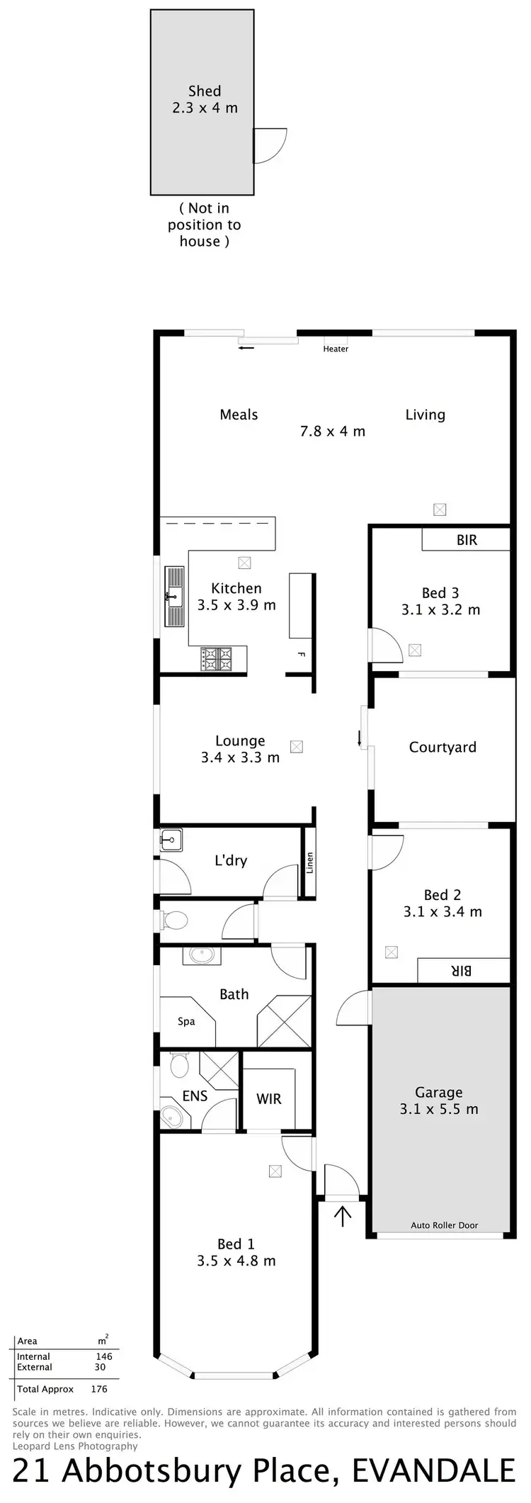 Floorplan of Homely house listing, 21 Abbotsbury Place, Evandale SA 5069