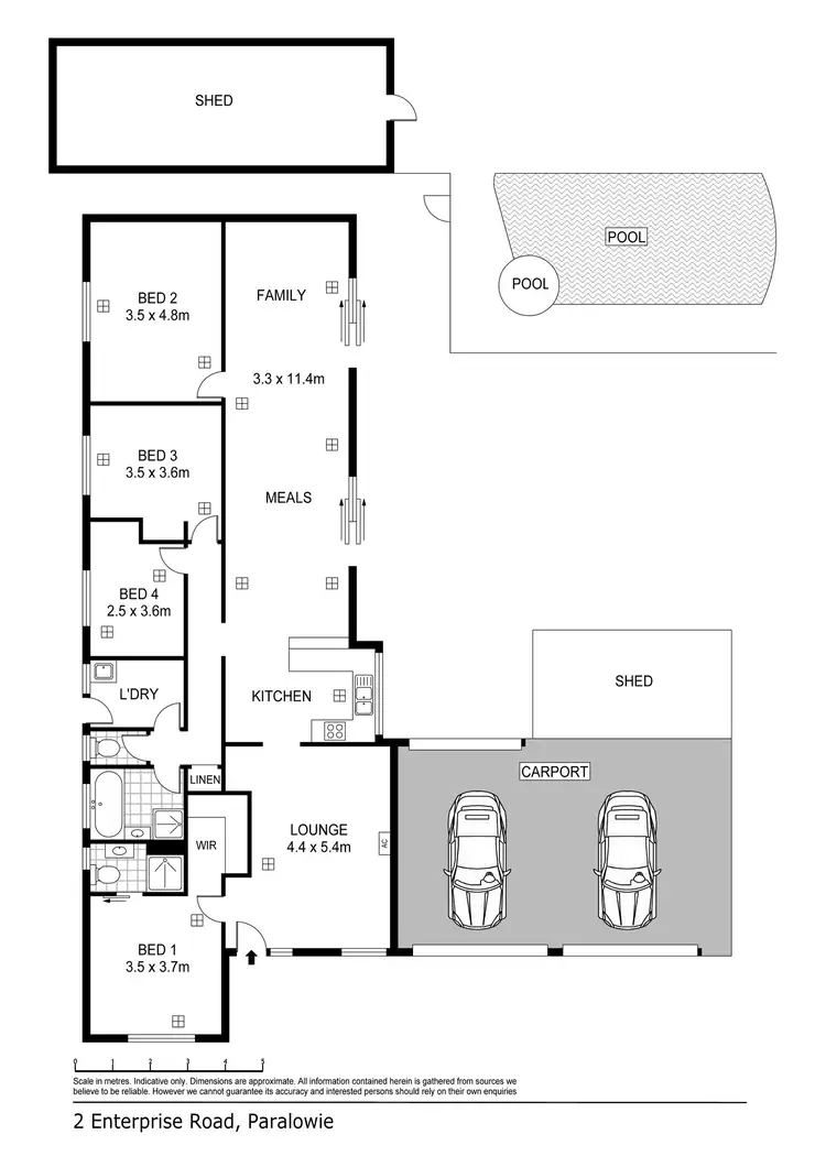 Floorplan of Homely house listing, 2 Enterprise Road, Paralowie SA 5108