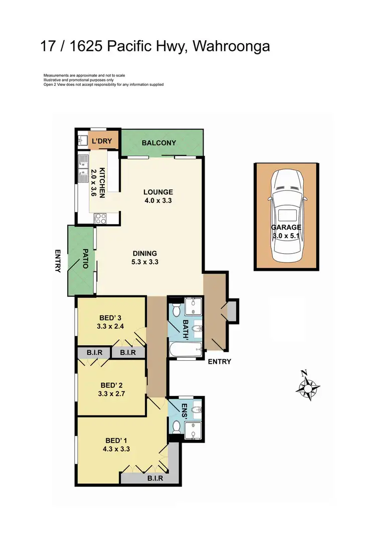 Floorplan of Homely apartment listing, 17/1625 Pacific Highway, Wahroonga NSW 2076