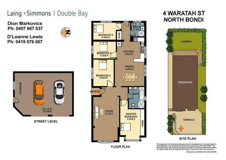 Floorplan of Homely house listing, 4 Waratah Street, North Bondi NSW 2026