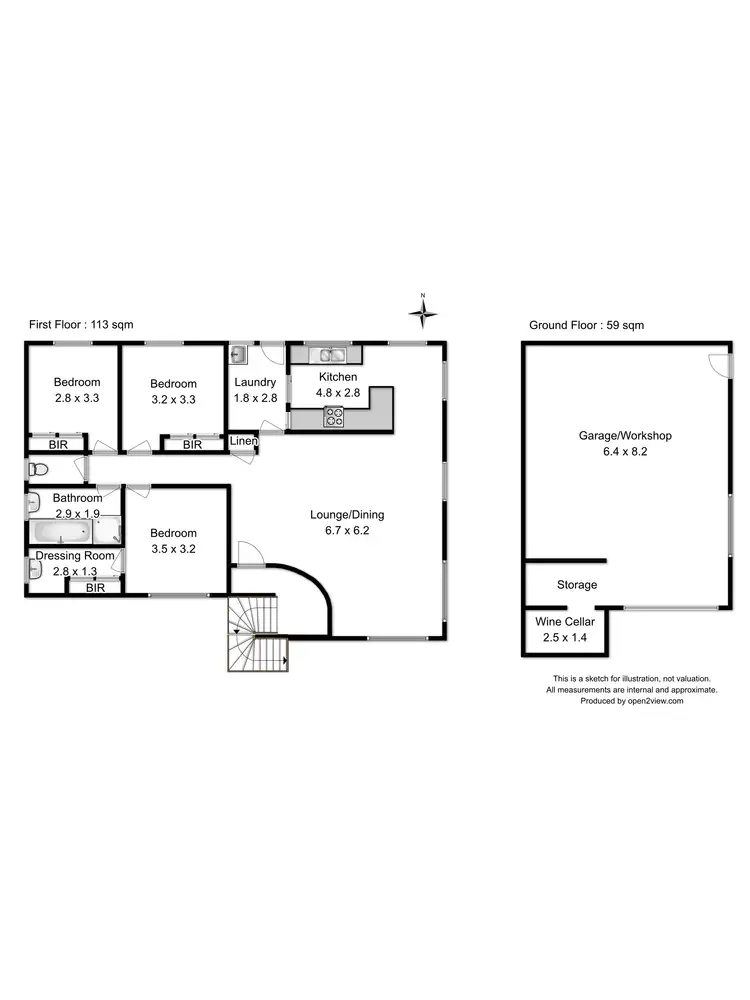 Floorplan of Homely house listing, 2 Diamond Drive, Blackmans Bay TAS 7052