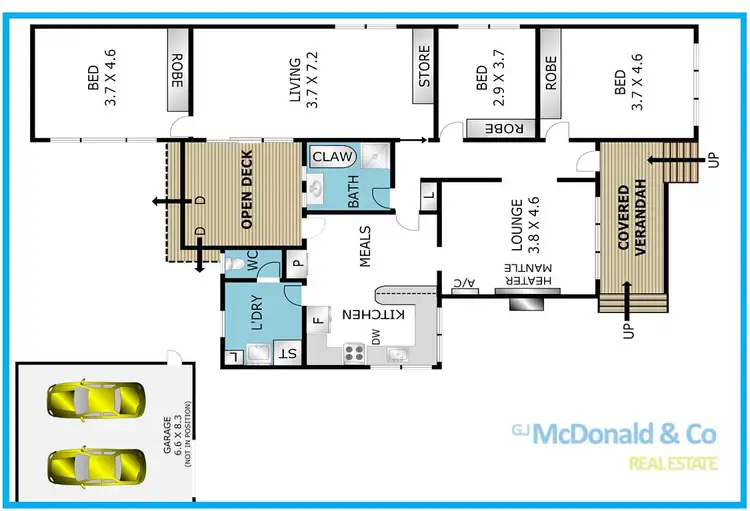Floorplan of Homely house listing, 4 Perrett Street, Grovedale VIC 3216