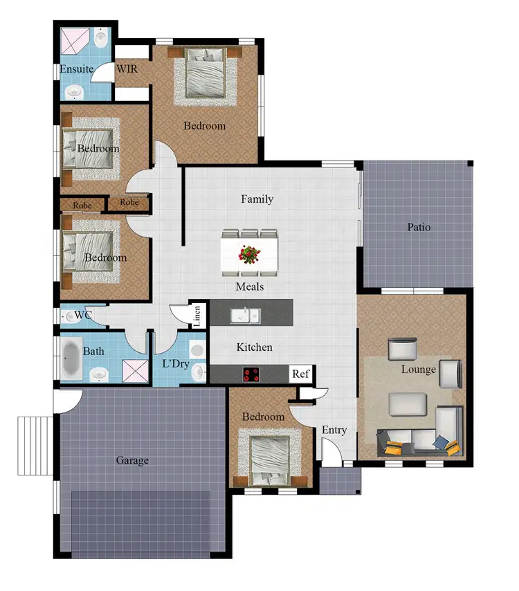 Floorplan of Homely house listing, 9 Thornbush Street, Mount Low QLD 4818