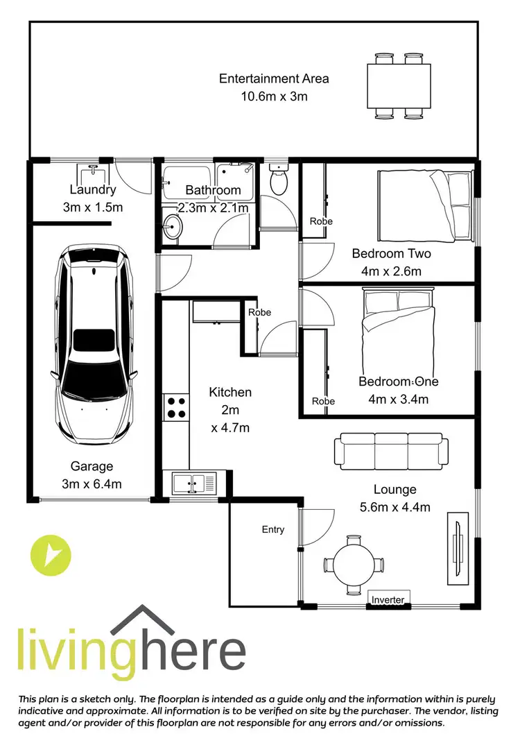 Floorplan of Homely unit listing, 2/30 Essendon Street, Summerhill TAS 7250
