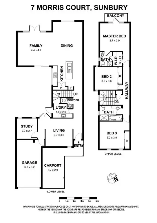 Floorplan of Homely house listing, 7 Morris Crt, Sunbury VIC 3429