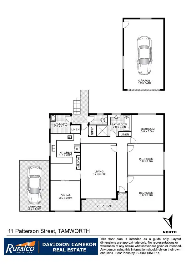 Floorplan of Homely house listing, 11 Patterson Street, Tamworth NSW 2340
