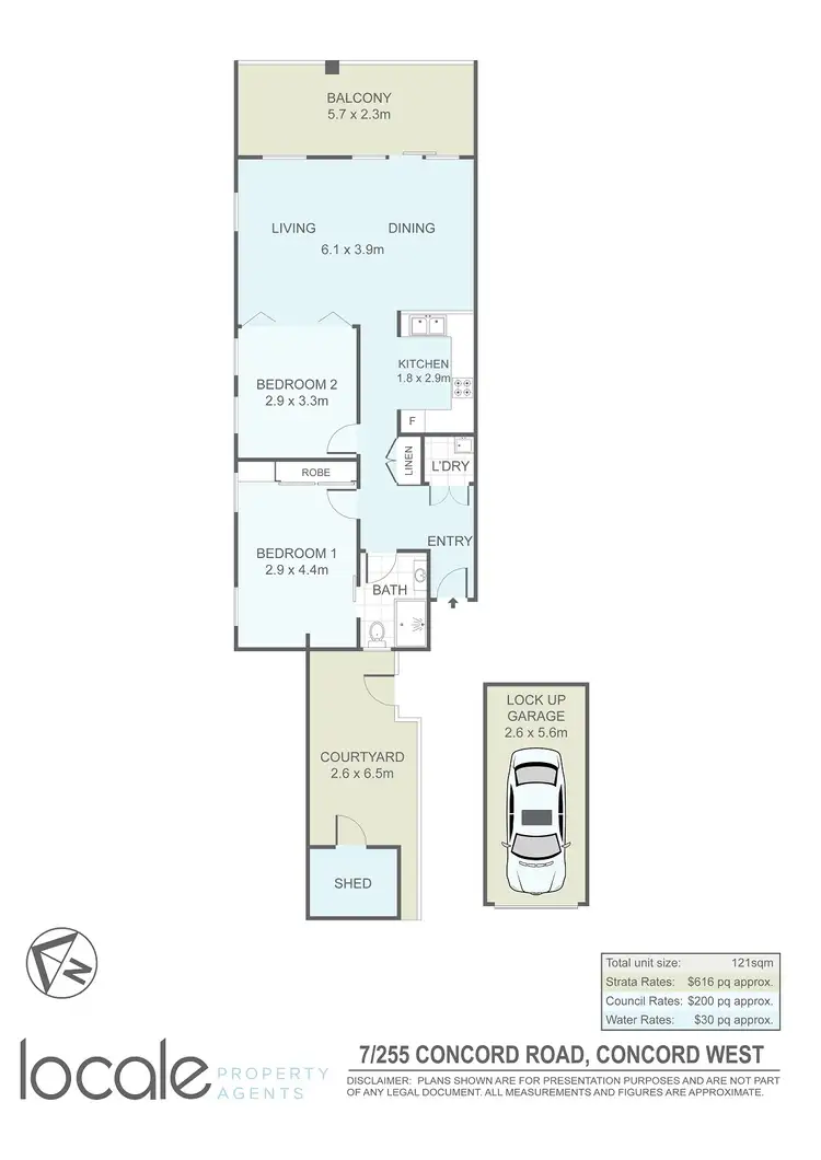 Floorplan of Homely unit listing, 7/255 Concord Road, Concord West NSW 2138