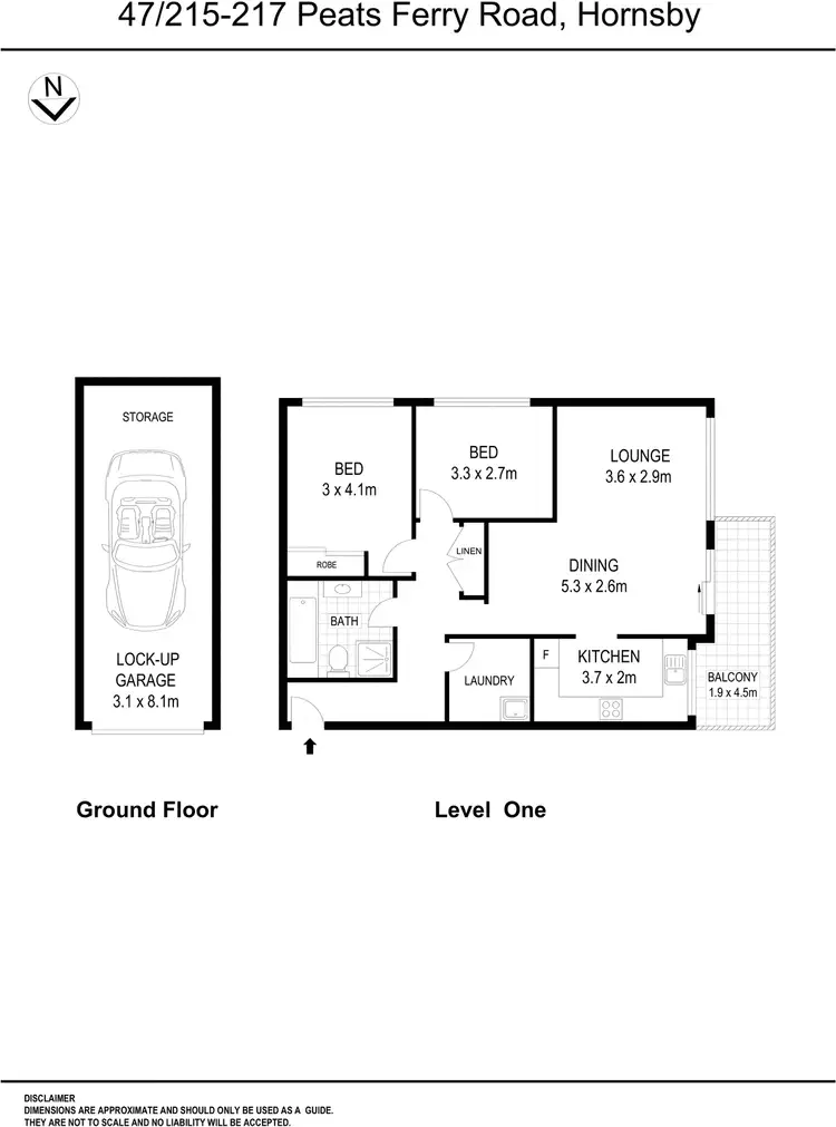 Floorplan of Homely apartment listing, 47/215-217 Peats Ferry Road, Hornsby NSW 2077