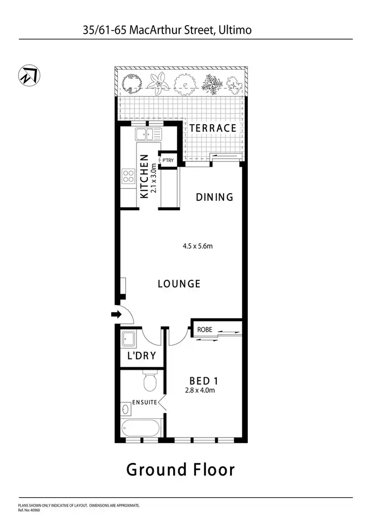 Floorplan of Homely unit listing, 35/61-65 Macarthur Street, Ultimo NSW 2007
