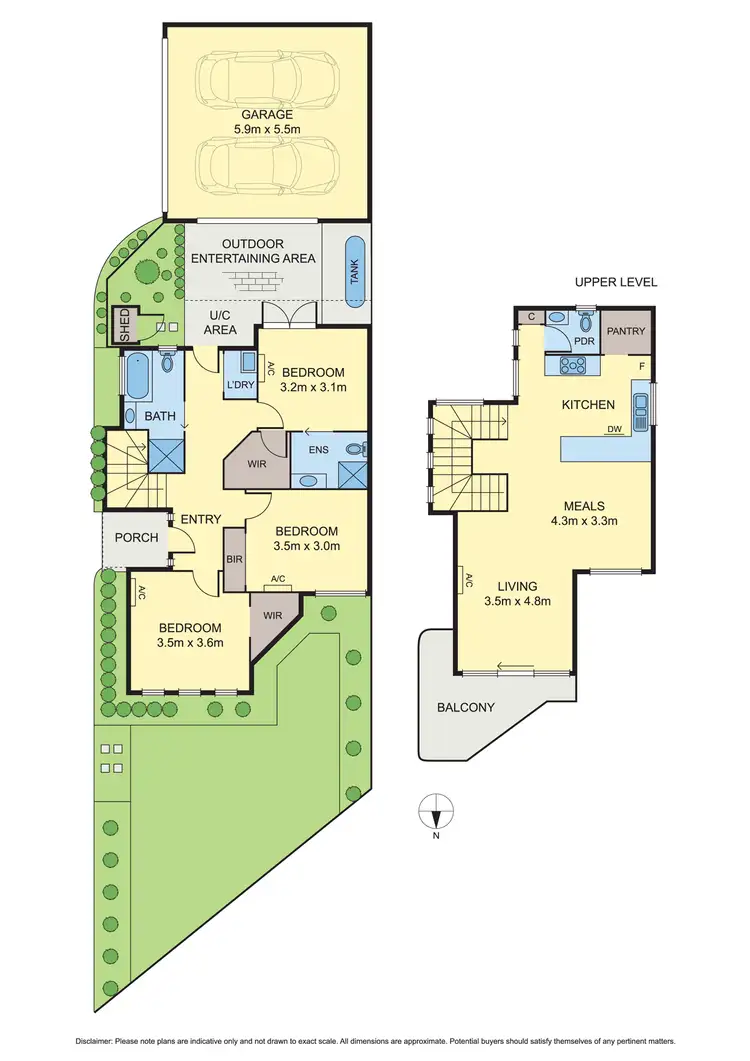 Floorplan of Homely townhouse listing, 2/208 Queen Street, Altona VIC 3018