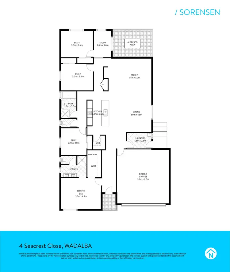 Floorplan of Homely house listing, 4 Seacres Close, Wadalba NSW 2259
