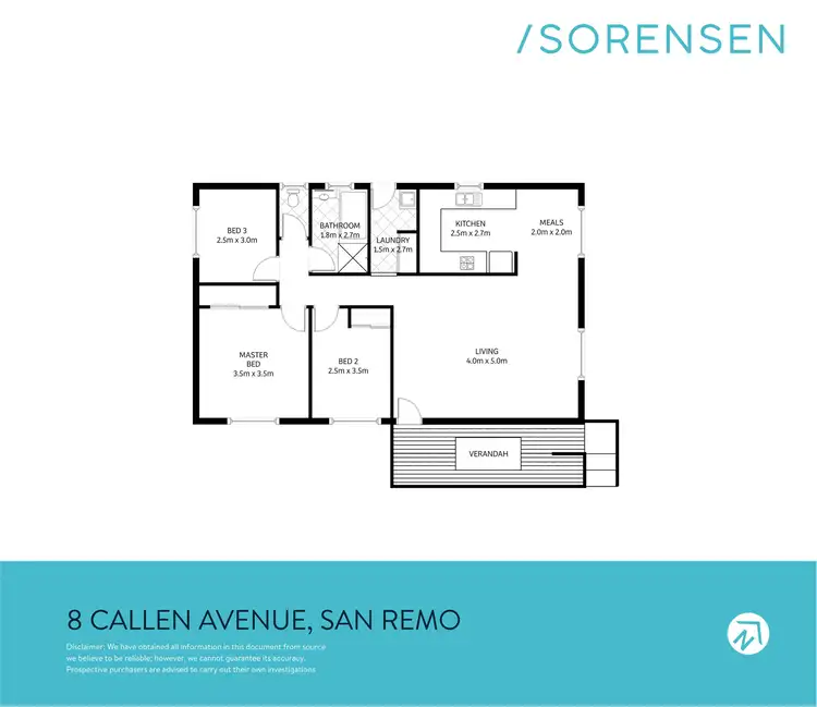 Floorplan of Homely house listing, 8 Callen Avenue, San Remo NSW 2262