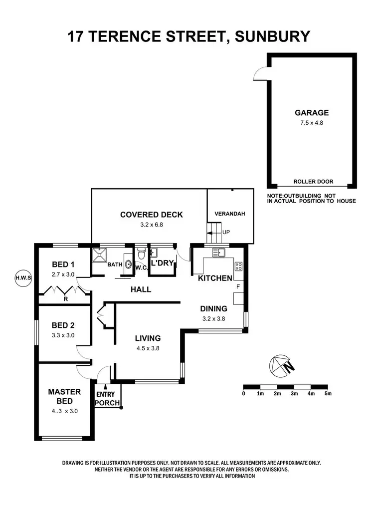 Floorplan of Homely house listing, 17 Terence Street, Sunbury VIC 3429