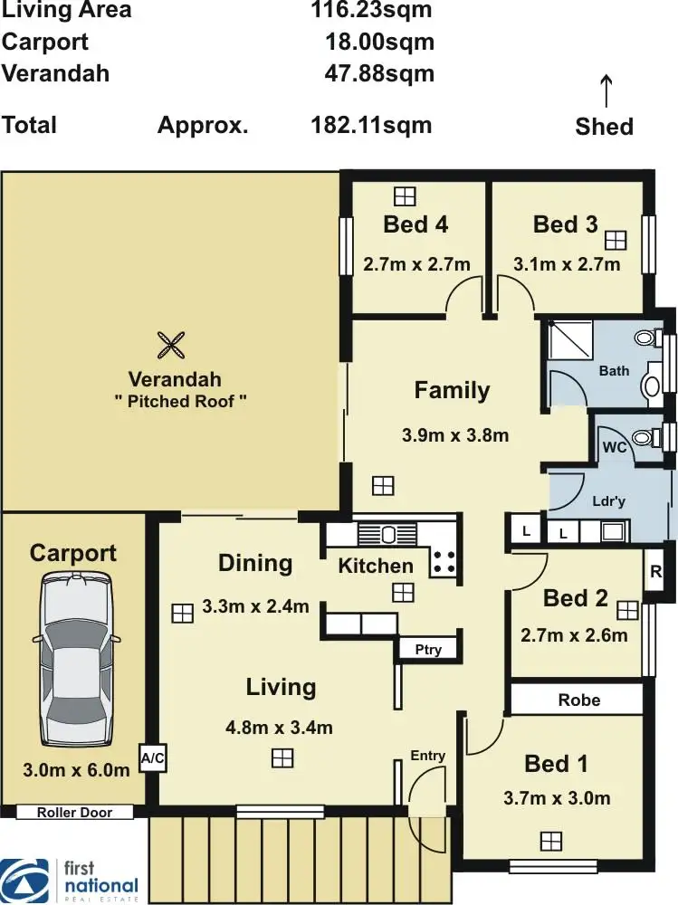 Floorplan of Homely house listing, 32 Brooks Avenue, Willaston SA 5118