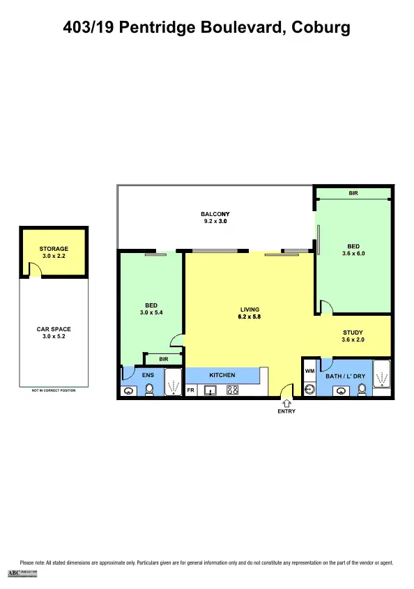 Floorplan of Homely apartment listing, 403/19 Pentridge Boulevard, Coburg VIC 3058