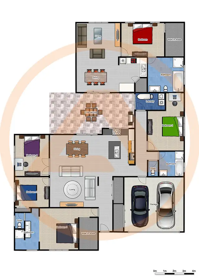 Floorplan of Homely house listing, 7 Coops Place, Heritage Park QLD 4118