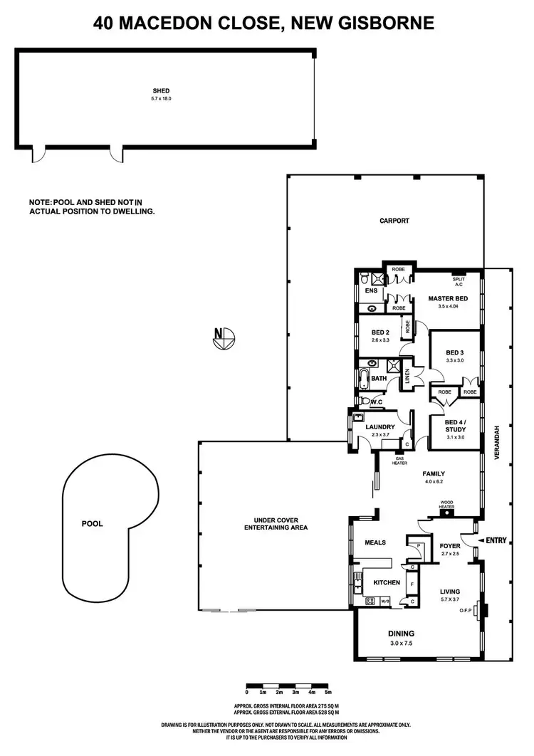 Floorplan of Homely house listing, 40 Macedon Close, New Gisborne VIC 3438